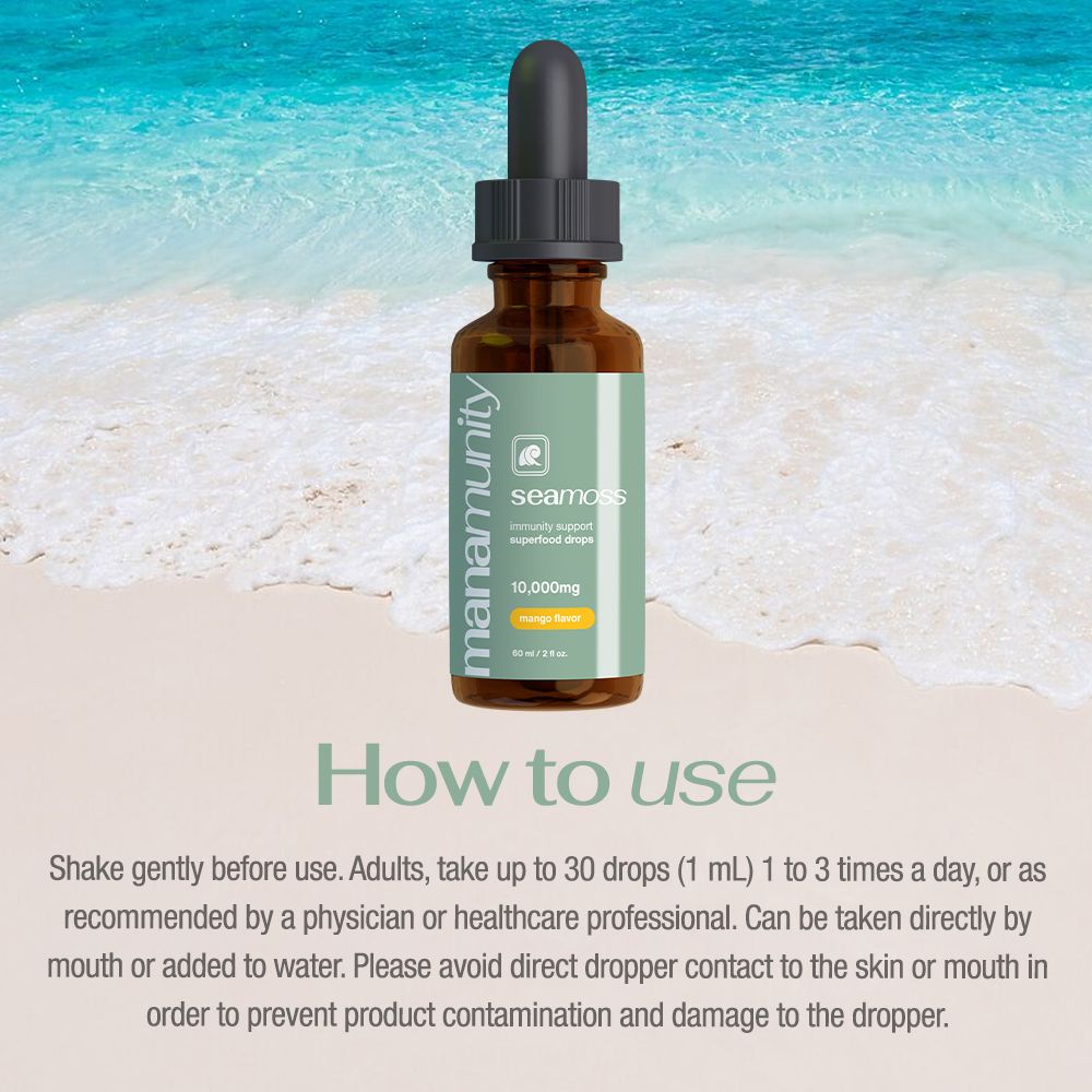 Vegan Sea Moss Liquid Drops 10,000 mg