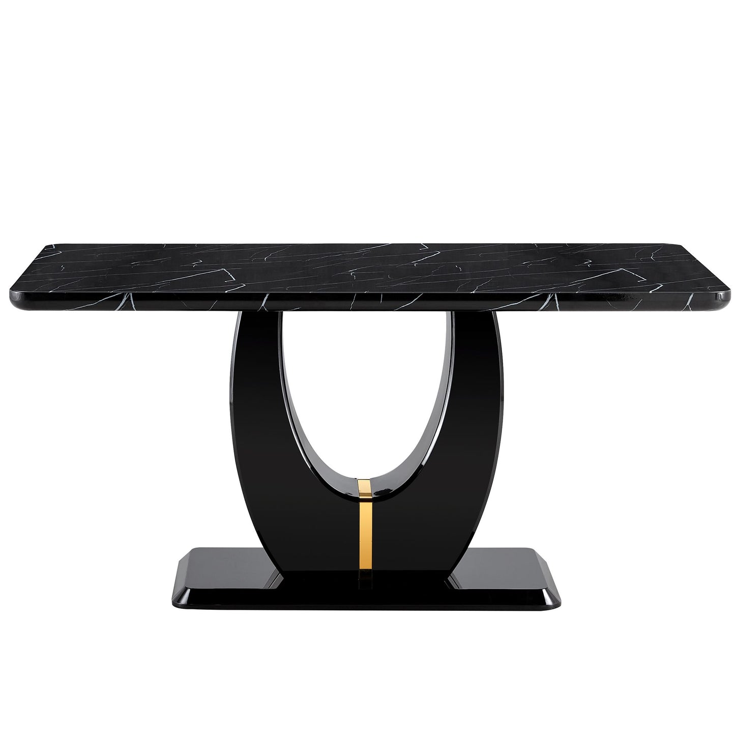 Black Marble DiningTable Set