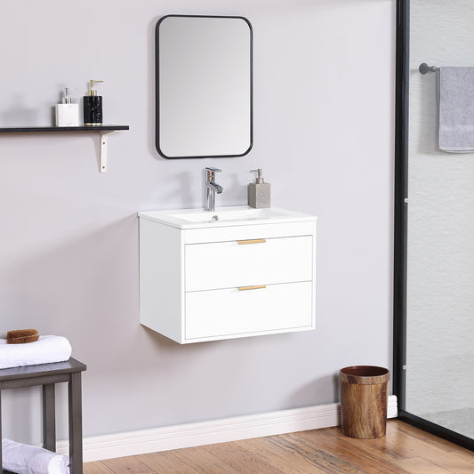 24" floating wall mounted bathroom vanity