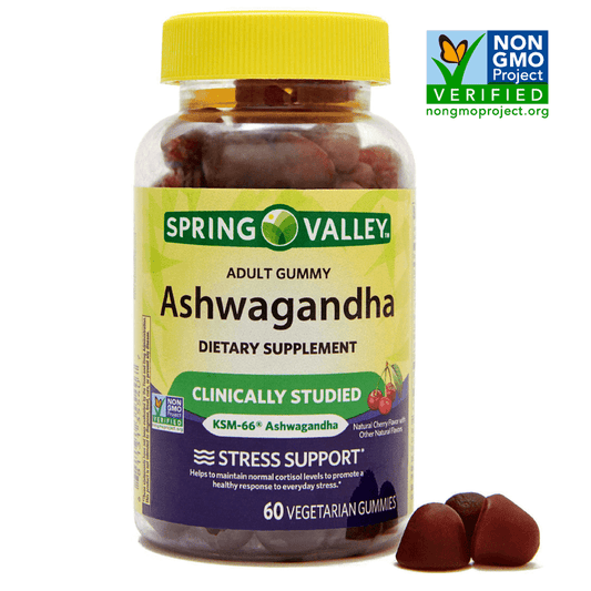 Ashwagandha Vegetarian Gummies, Cherry, 60 Count