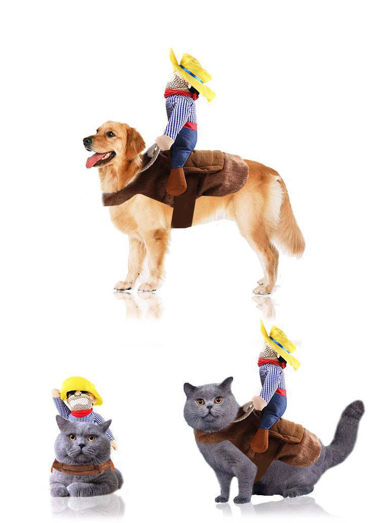 Pet Life 'Yeepaw' Cowboy Pet Holiday Dog Costume