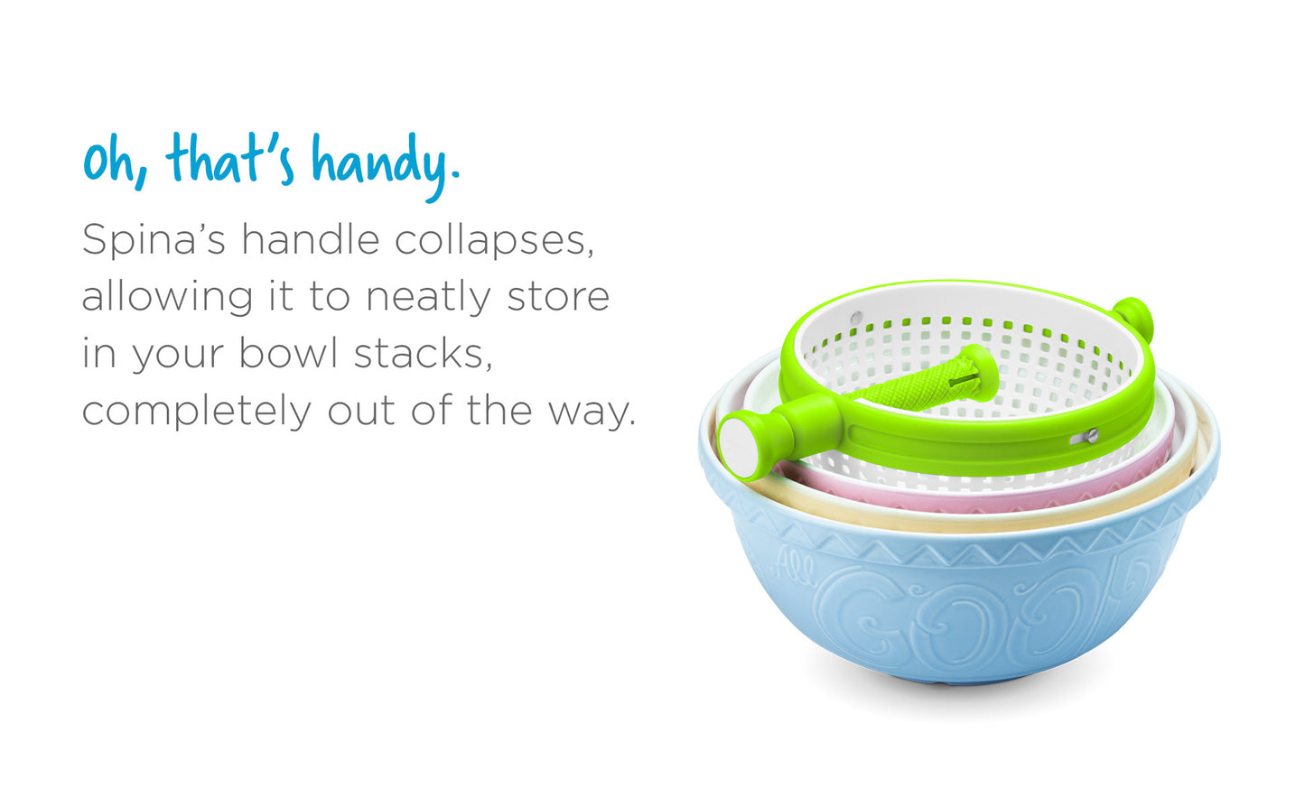 Spina | Easy-To-Use Salad Spinner